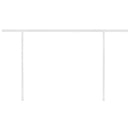 vidaXL sárga és fehér kézzel kihúzható napellenző póznákkal 4,5x3,5 m