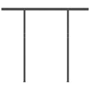 vidaXL kék és fehér automata napellenző póznákkal 3 x 2,5 m