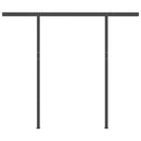 vidaXL krémszínű automata napellenző póznákkal 3 x 2,5 m