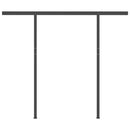 vidaXL kék és fehér kézzel kihúzható LED-es napellenző 3,5 x 2,5 m