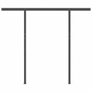 vidaXL antracitszürke kézzel kihúzható LED-es napellenző 3,5 x 2,5 m