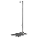vidaXL rozsdamentes acél kerti zuhany szürke aljjal 220 cm
