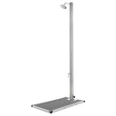 vidaXL rozsdamentes acél kerti zuhany szürke aljjal 220 cm
