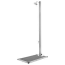 vidaXL rozsdamentes acél kerti zuhany szürke aljjal 220 cm