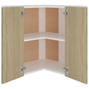 vidaXL “Lyon” sonoma tölgy szerelt fa függő sarokszekrény 57x57x60 cm