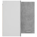 vidaXL “Lyon” betonszürke szerelt fa függő sarokszekrény