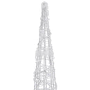 vidaXL dekoratív kék fényű LED-es akril fénykúp 120 cm