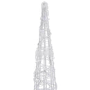 vidaXL dekoratív színes fényű LED-es akril fénykúp 120 cm