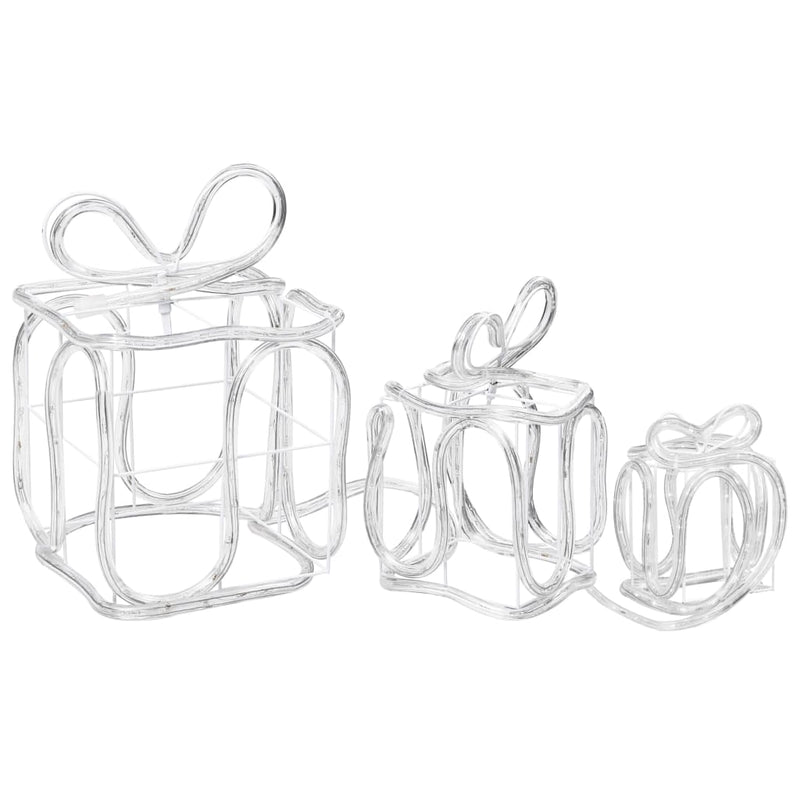 vidaXL bel- és kültéri karácsonyi díszdobozok 180 LED-del