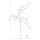 vidaXL színes akril karácsonyi repülő rénszarvas és szán 260x21x87cm