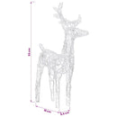vidaXL akril rénszarvasos-szános karácsonyi dísz 160 LED-del 130 cm