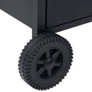 vidaXL fekete gázgrillsütő 4+1 főzőfelülettel