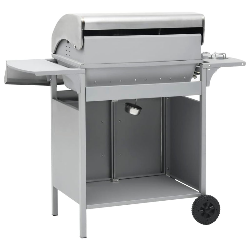 vidaXL ezüst gázgrillsütő 4+1 főzőfelülettel