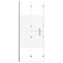 vidaXL fekete ESG zuhany-harmonikaajtó 120 x 140 cm