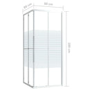 vidaXL ESG zuhanykabin 80 x 80 x 180 cm