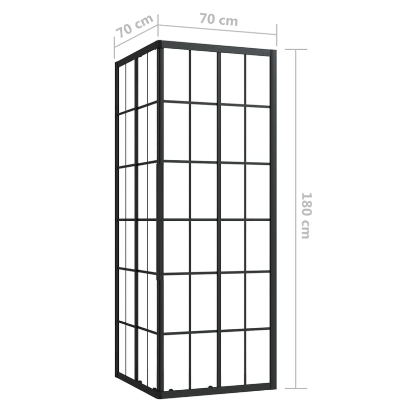 vidaXL ESG zuhanykabin 70 x 70 x 180 cm