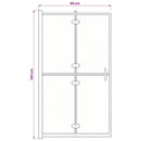 vidaXL fekete ESG zuhanykabin összecsukható ajtóval 80 x 140 cm