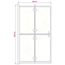 vidaXL fekete ESG zuhanykabin összecsukható ajtóval 80 x 140 cm