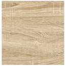 vidaXL 2 db tölgyszínű és fehér MDF lebegő fali polc 23x23,5x3,8 cm