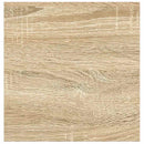 vidaXL 4 db tölgyszínű és fehér MDF lebegő fali polc 23x23,5x3,8 cm