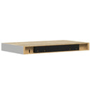 vidaXL tölgyszínű és fehér MDF lebegő fali polc 40 x 23,5 x 3,8 cm