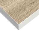 vidaXL tölgyszínű és fehér MDF lebegő fali polc 40 x 23,5 x 3,8 cm