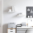 vidaXL 2 db tölgyszínű és fehér MDF lebegő fali polc 40 x 23,5 x 3,8 cm