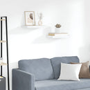 vidaXL 2 db tölgyszínű és fehér MDF lebegő fali polc 40 x 23,5 x 3,8 cm