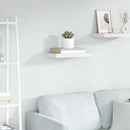 vidaXL tölgyszínű és fehér MDF lebegő fali polc 50 x 23,5 x 3,8 cm