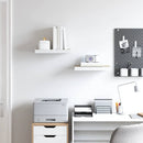 vidaXL 2 db tölgyszínű és fehér MDF lebegő fali polc 50 x 23,5 x 3,8 cm