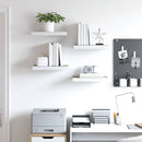 vidaXL 4 db tölgyszínű és fehér MDF lebegő fali polc 50 x 23,5 x 3,8 cm