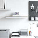 vidaXL tölgyszínű és fehér MDF lebegő fali polc 60 x 23,5 x 3,8 cm