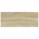 vidaXL tölgyszínű és fehér MDF lebegő fali polc 60 x 23,5 x 3,8 cm