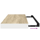 vidaXL tölgyszínű és fehér MDF lebegő fali polc 60 x 23,5 x 3,8 cm