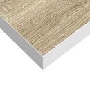 vidaXL tölgyszínű és fehér MDF lebegő fali polc 60 x 23,5 x 3,8 cm