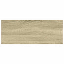 vidaXL 4 db tölgyszínű és fehér MDF lebegő fali polc 60x23,5x3,8 cm