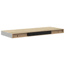 vidaXL 4 db tölgyszínű és fehér MDF lebegő fali polc 60x23,5x3,8 cm