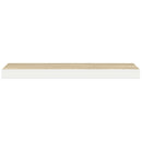 vidaXL tölgyszínű és fehér MDF lebegő fali polc 80 x 23,5 x 3,8 cm
