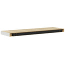 vidaXL tölgyszínű és fehér MDF lebegő fali polc 80 x 23,5 x 3,8 cm