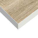 vidaXL tölgyszínű és fehér MDF lebegő fali polc 80 x 23,5 x 3,8 cm