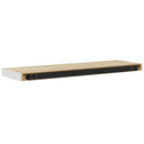 vidaXL 4 db tölgyszínű és fehér MDF lebegő fali polc 80x23,5x3,8 cm