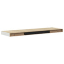 vidaXL 4 db fehér-tölgyszínű MDF lebegő fali polc 90 x 23,5 x 3,8 cm