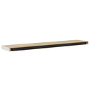 vidaXL 2 db tölgyszínű és fehér MDF lebegő fali polc 120x23,5x3,8 cm
