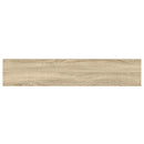 vidaXL 2 db tölgyszínű és fehér MDF lebegő fali polc 120x23,5x3,8 cm