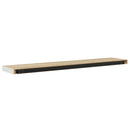 vidaXL 4 db tölgyszínű és fehér MDF lebegő fali polc 120x23,5x3,8 cm
