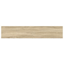 vidaXL 4 db tölgyszínű és fehér MDF lebegő fali polc 120x23,5x3,8 cm