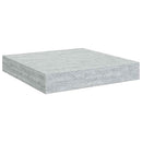 vidaXL betonszürke MDF lebegő fali polc 23 x 23,5 x 3,8 cm