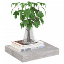 vidaXL betonszürke MDF lebegő fali polc 23 x 23,5 x 3,8 cm