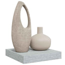 vidaXL betonszürke MDF lebegő fali polc 23 x 23,5 x 3,8 cm