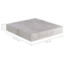 vidaXL betonszürke MDF lebegő fali polc 23 x 23,5 x 3,8 cm